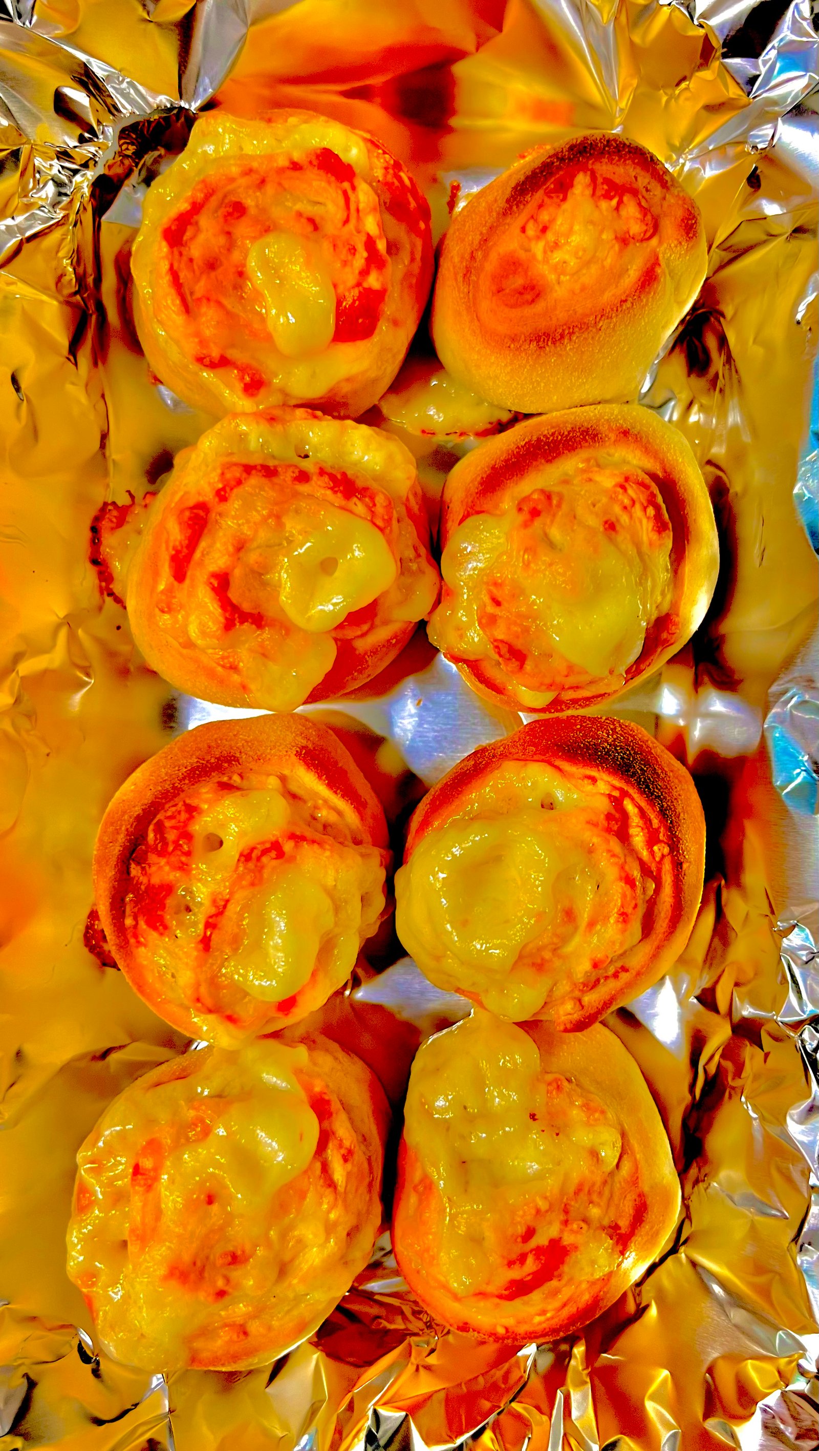 36 Pizzabrötchen mit Käse