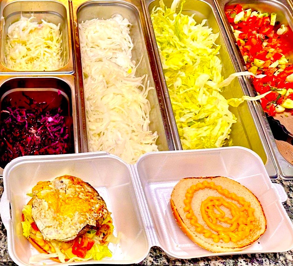 87 Spezial Hamburger mit Ei