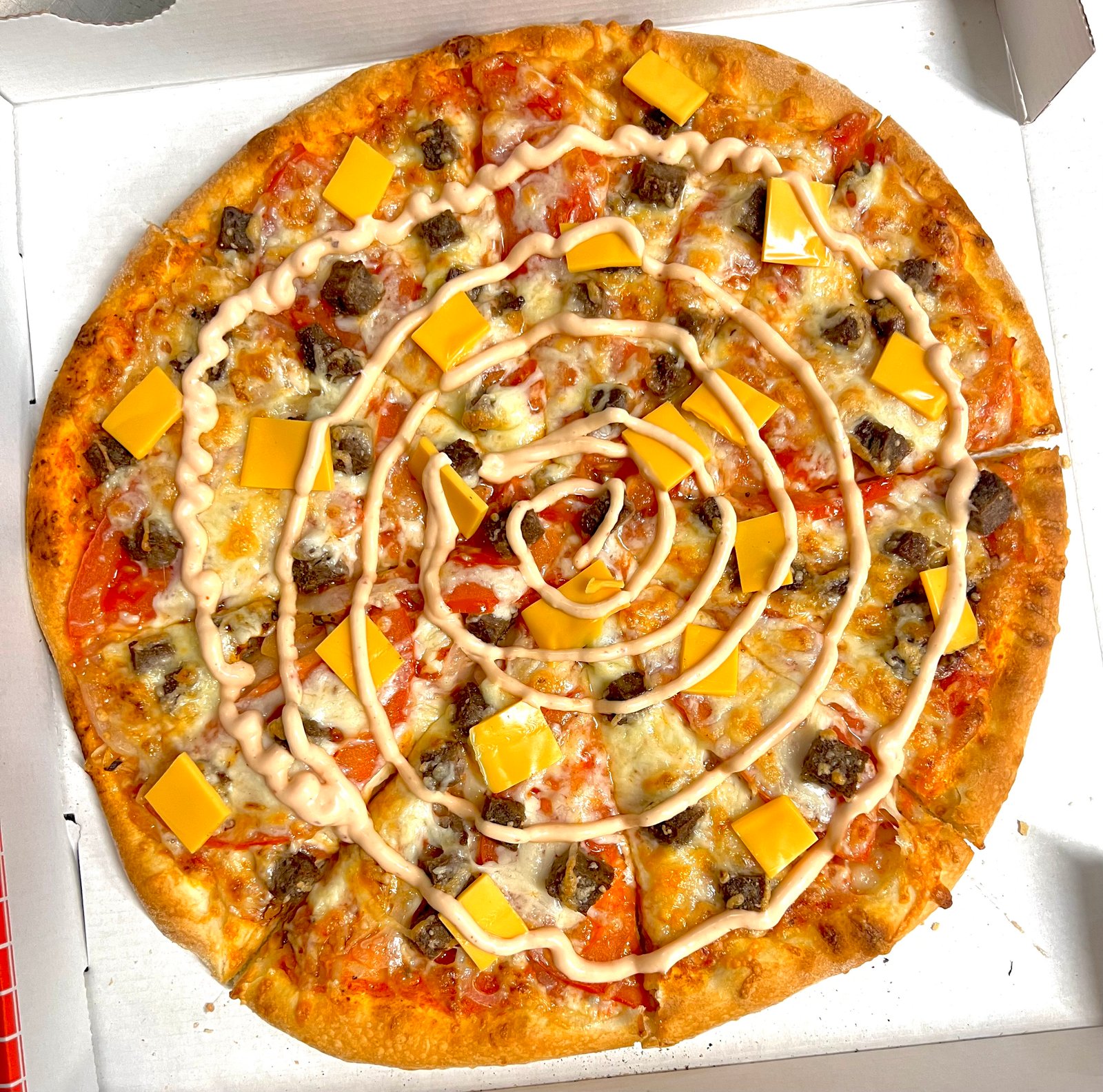 26 Cheeseburger Pizza